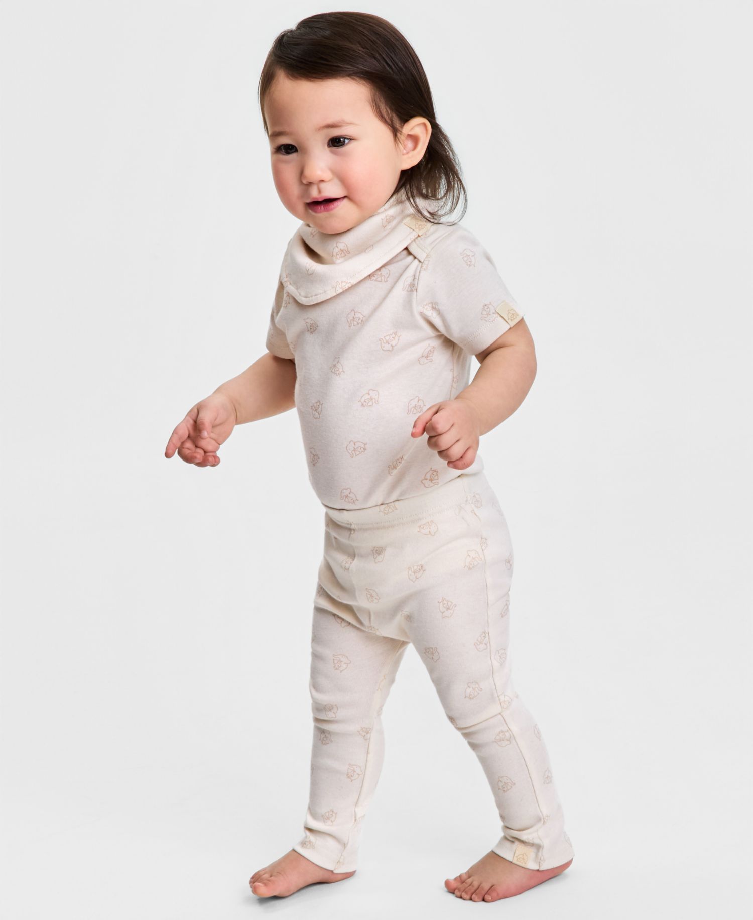 Everyday Baby Essentials Baby Boys' or Baby Girl 3-Pack Short Sleeve Bodysuits & Bib Set