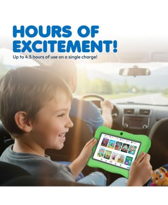 V9 Kids Tablet 32GB, 7” Screen WiFi Learning Device with Parental Controls, Shockproof Case, Epic! & LingoKids Apps