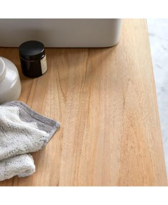 Solid Natural Teak Wood Vanity Cabinet Wash-stand Bathroom Wash Unit Design