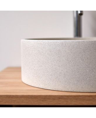Gina Black Terrazzo round washbasin