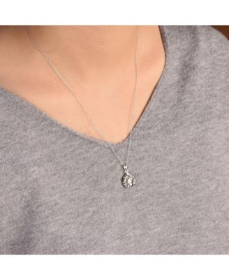 Sunflower Open Locket Pendant 925 Sterling Silver