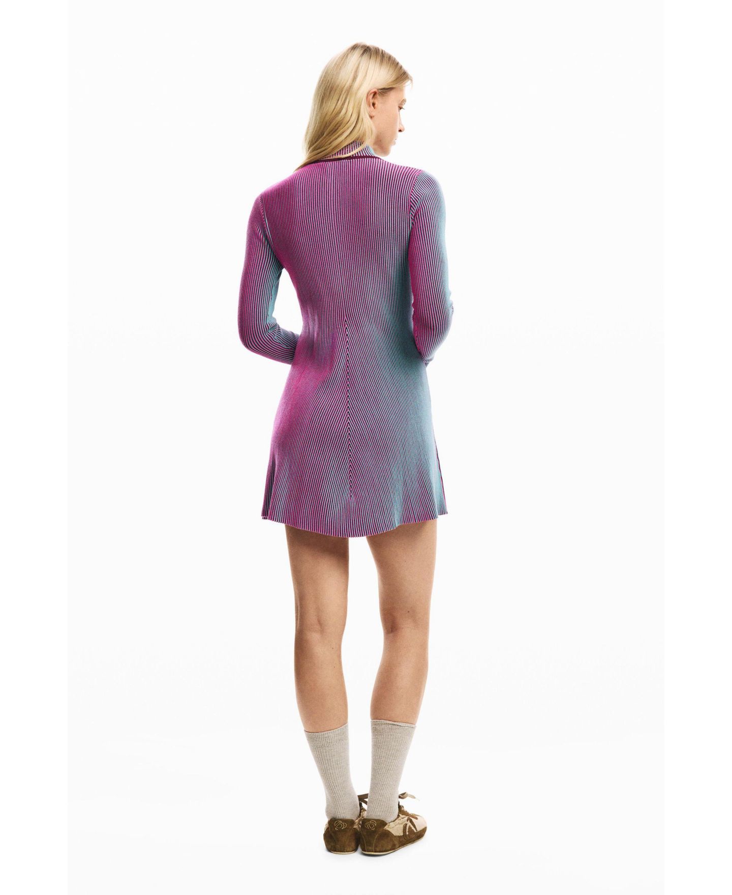 Женское платье Desigual Iridescent, цвет: Фиолетовый — фото 6
