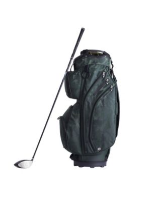 Golf Cart Bag, 14-Way Divider Top, 36", 11 Pockets, Premium Nylon, Handles, Dust Cover & Detachable Straps