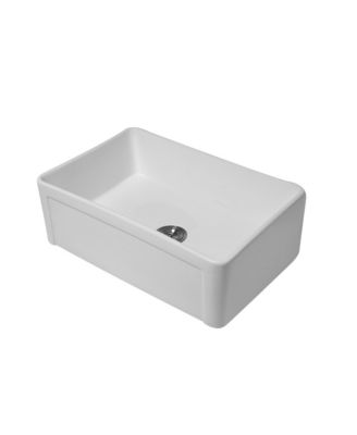 Farmhouse Sink Ceramic Porcelain Reversible Apron Front Single Bowl