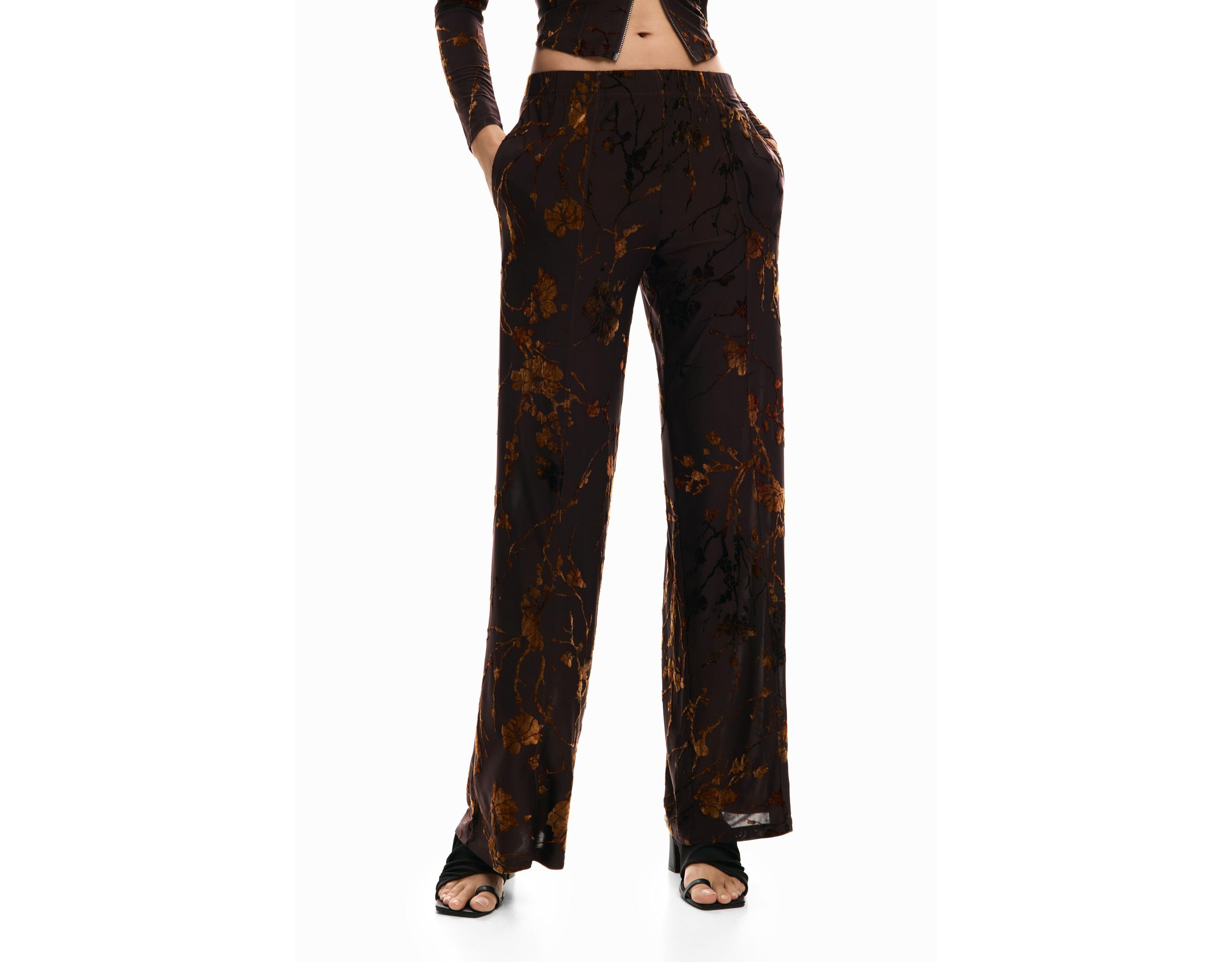 Desigual Women's Long flocked trousers