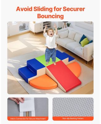 Foam Climbing Blocks Set for Kids Soft Play Indoor Activity Gym with Adjustable Shapes