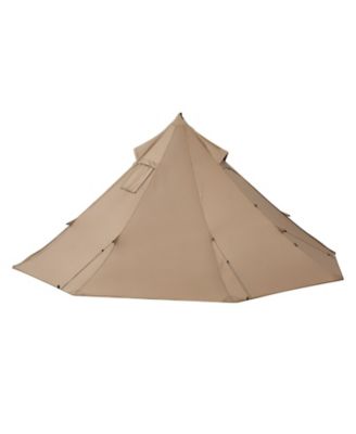 Hot Tent for 2 Persons, Waterproof Canvas Winter Tipi Tent with Stove Jack, Lightweight 4-Season Shelter, S Size