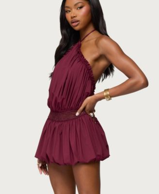 Women's Aida Backless Bubble Mini Dress