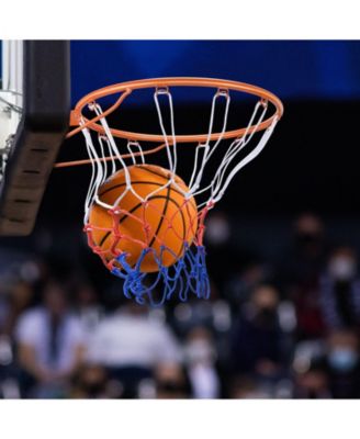 Basketball Rim Replacement, 18", Wall/Door Mount, Heavy-Duty Flex Rim w/ Net, Indoor/Outdoor