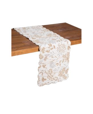 Carmella Timeless Botanical Fields Quilted Table Runner 14" x 51