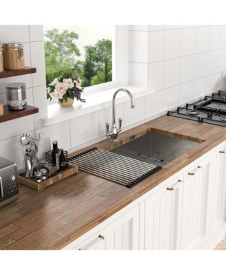 33x19x9inch Undermount Kitchen Sink Stainless Steel Single Bowl 16 Gauge Deep Basin