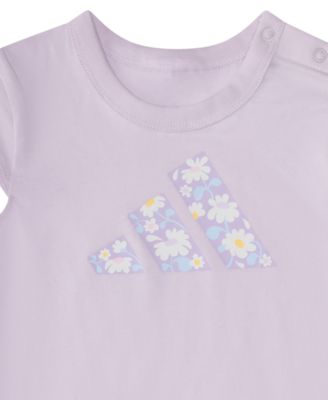 Baby Girls' Cap Short-Sleeve Graphic Romper