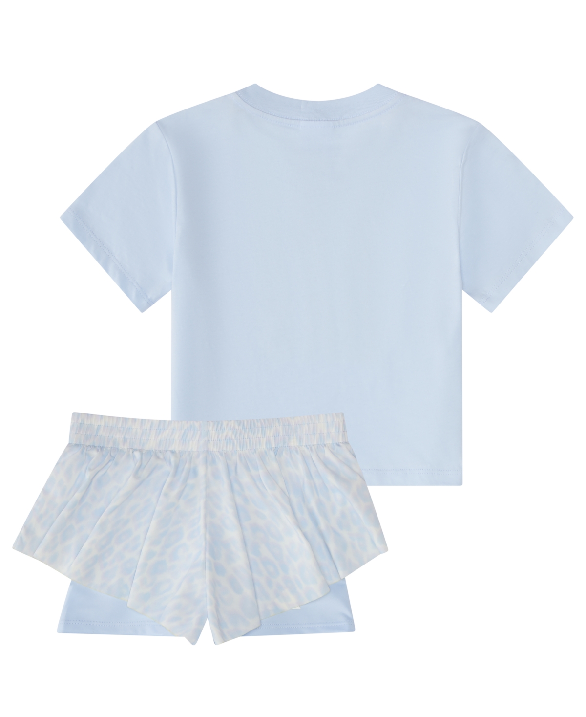 adidas Baby Girls' Short-Sleeve Graphic T-Shirt and Printed Flowy Shorts, 2-Piece Set