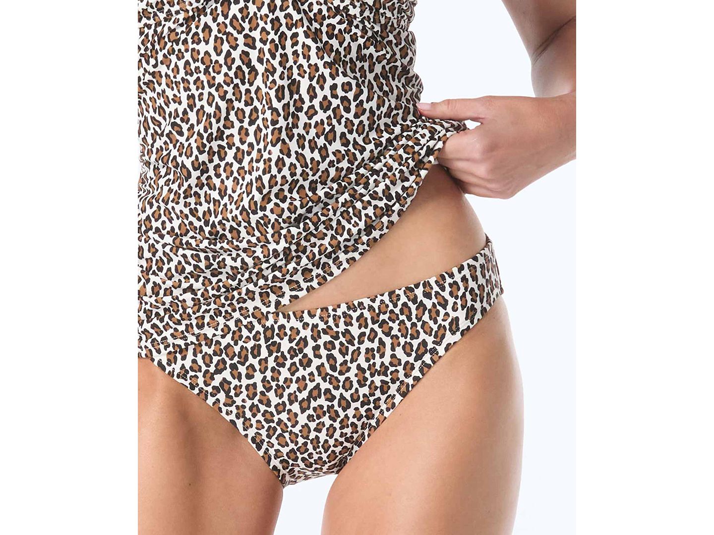 Верх бикини Tankini, бандо — MICHAEL Michael Kors, цвет: Белый разноцветный — фото 3
