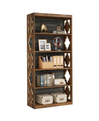 70" Tall 6-Tier Freestanding Bookshelf with Open Storage Shelves