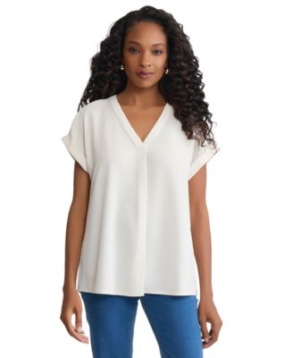 Women's V-Neck Short-Sleeve Top