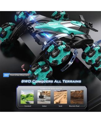 8WD Gesture Control RC Stunt Car with 360° Spins, Drifting, Fog & Light Effects