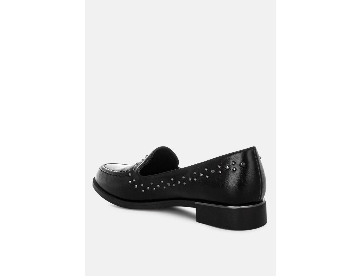 Женские туфли London Rag Gonia Studded Faux Leather, цвет: Чёрный — фото 3