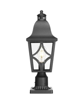 Outdoor Post Lights Lamp Post Light Fixture, Waterproof Aluminum Housing with Glass, Fence Post Deck Lighting for Garden