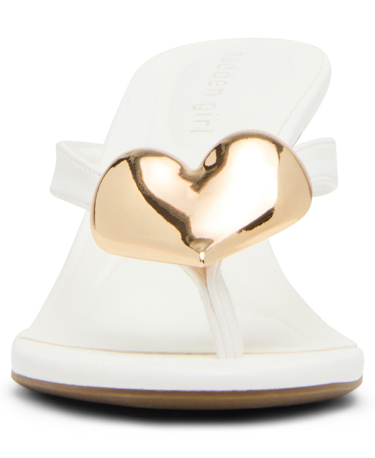 Madden Girl Women's Heartbeat Embellished High-Heel Thong Sandals