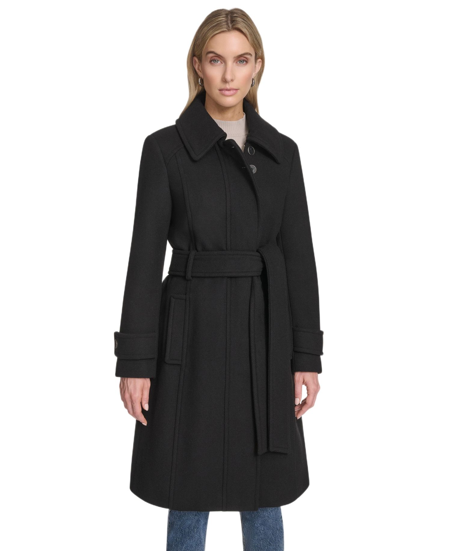 Women's Lawley Wool Blend Belted Trench Coat