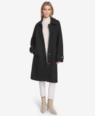 Women's Jupiter Wool Blend Balmacaan Coat