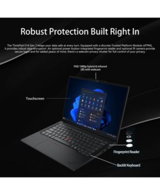 ThinkPad E14 14" Traditional Laptop Intel Core 7 32GB RAM Intel Graphics 1TB SSD Storage Windows 11 Pro 60Hz - Black