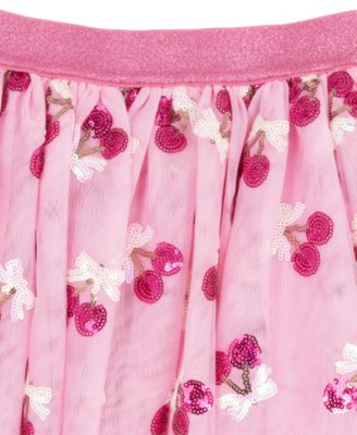 Girls' 2T-6X Cherry Heart Applique Top and Tutu Skirt, 2-Piece Set