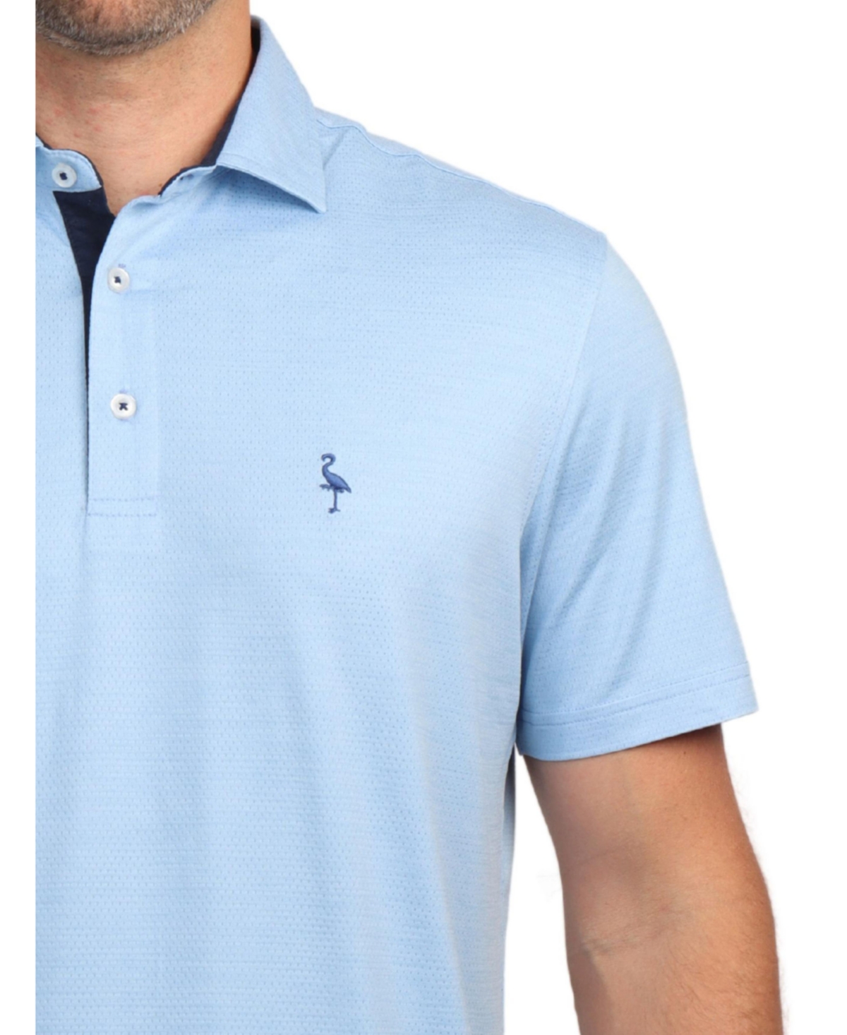 Tailorbyrd Men's Performance Mesh Short Sleeve Polo