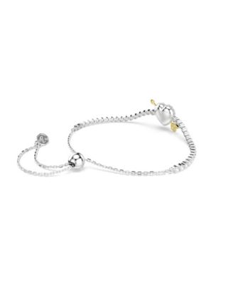 Mixed Cuts, Heart with Arrow, White, Rhodium Plated Idyllia Bracelet