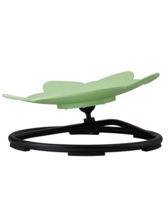 Elephant Kids Swivel Chair, 360&deg; Spin, 220-Lb Capacity, Non-Slip Metal Base, Sensory Sit-and-Spin Chair, Green