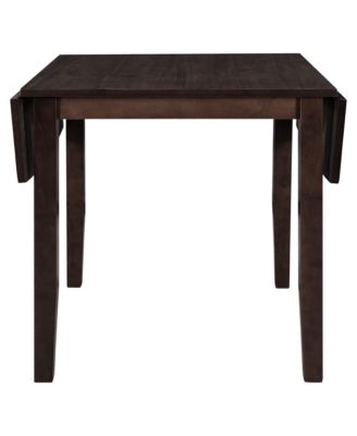 Wood Drop Leaf Breakfast Nook Dining Set, 2 Chairs