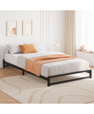 6 Inch Twin Size Metal Platform Bed Frame Space Saving, for Living Room, Guest Room