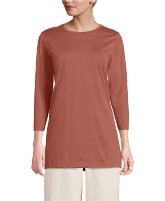 Women's Tall 3/4 Sleeve Cotton Supima Tunic