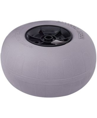 2-Pack 13" Beach Balloon Wheels, TPU Replacement Sand Tires for Kayak Dolly, Canoe Cart and Buggy with Air Pump