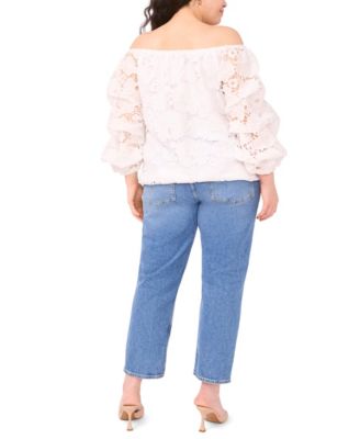 Plus Size Off-The-Shoulder Top