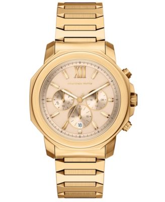 Men's Prescott Chronograph Gold-Tone Stainless Steel Watch, 44mm