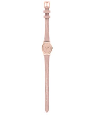 Women's Maude Three-Hand Pink Leather Watch, 21mm