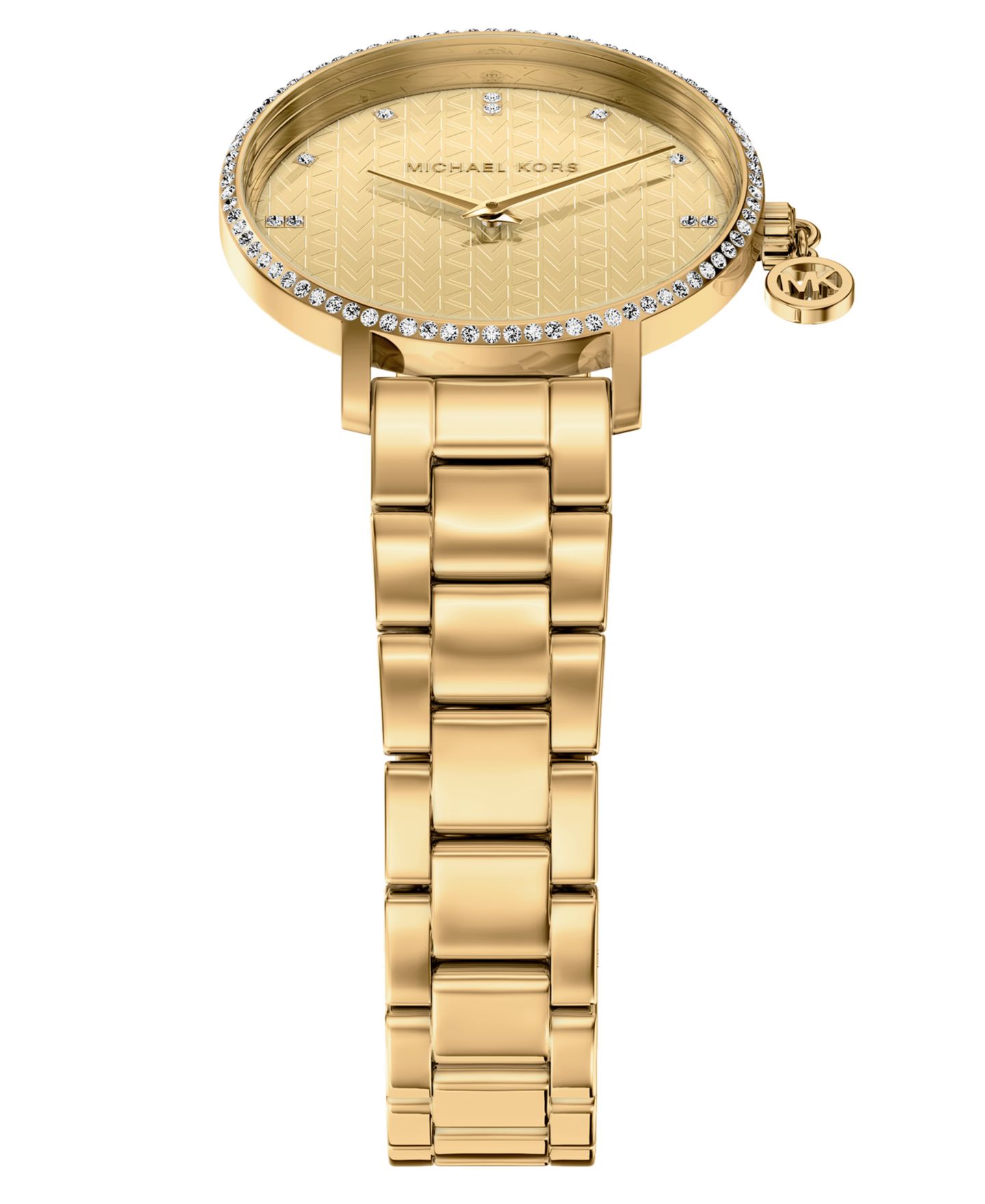 Женские часы Michael Kors Pyper Two-Hand Gold-Tone Stainless Steel, 32mm — фото 4
