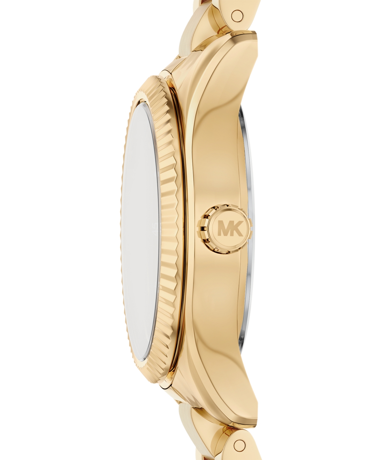 Michael Kors Women's Lexington Three-Hand Gold-Tone Stainless Steel Watch, 26mm