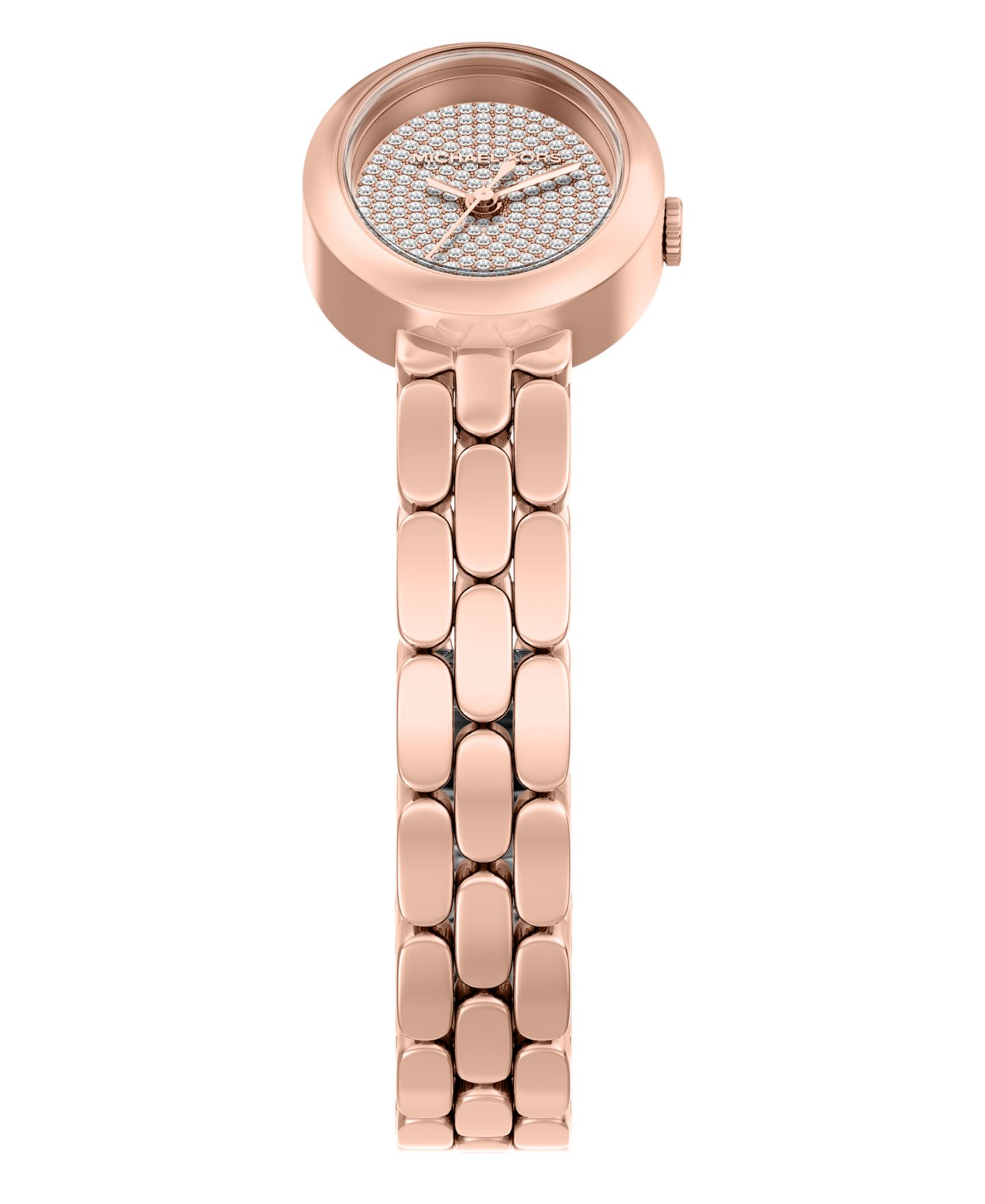 Женские часы Michael Kors Maude Three-Hand Rose Gold-Tone Stainless Steel Watch and Bracelet Set, 21MM — фото 4
