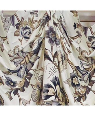 Zanzibar 3-S Victory 100% Cotton Tab Top Swag Window Curtain 54" x 25" Gray