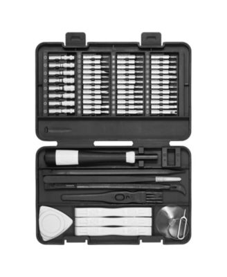 59-Piece Precision Screwdriver Set, Phillips, Flat, Torx & Pentalobe Bits with Tweezer, Small Repair Tool Kit