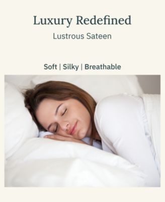 Certified Luxury 100% Egyptian Cotton Sheets, Full Sheets for Full Size Bed, 4 Piece Deep Pocket Bed Sheets Set, Sateen Cooling Sheets for Hot Sleepers by