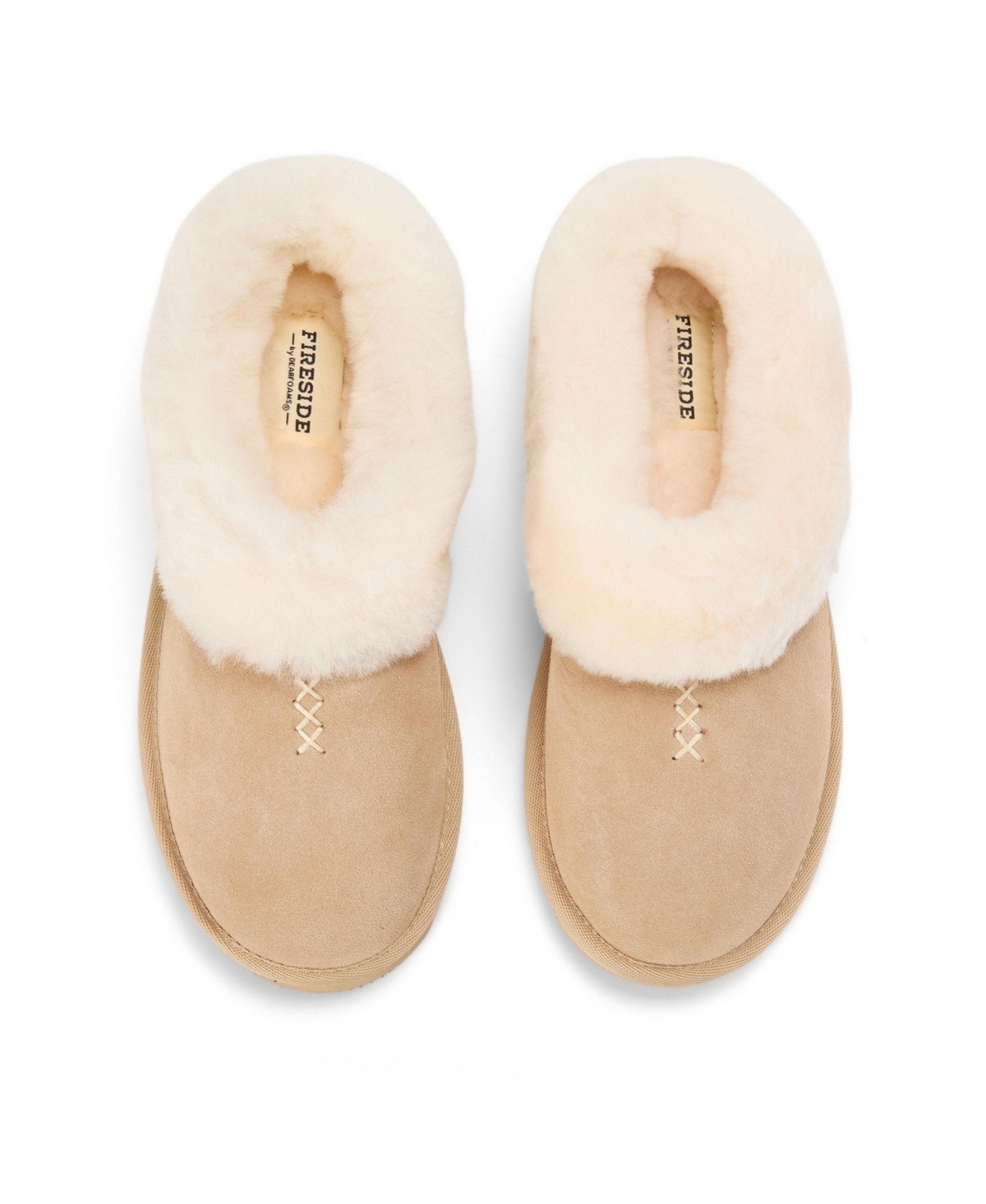 Fireside by Dearfoams Women's Adelaide Genuine Shearling Clog Slipper