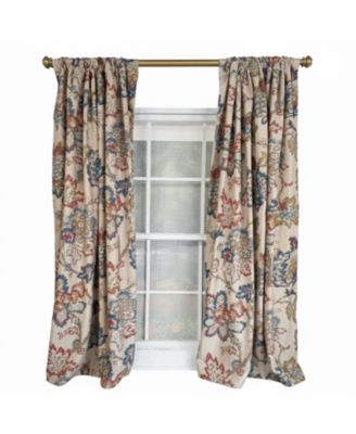 Silvia 100% Cotton Rod Pocket Window Curtain set of 2 Panels
