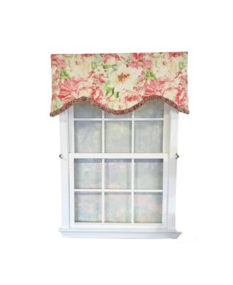 Angeline Cornice 100% Cotton Rod Pocket Lined  Window Valance 50" x 17"