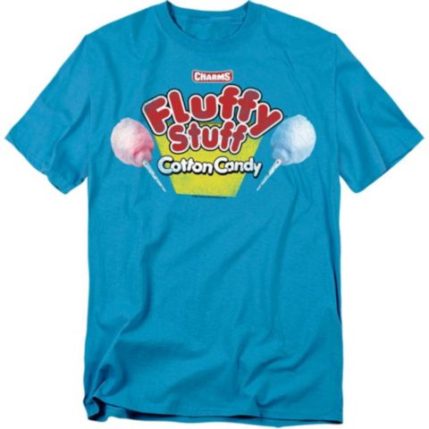 Мужская футболка Tootsie Roll Fluffy Stuff Logo, цвет: Бирюзовый