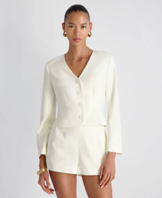 Women's Halsey Twill Tailored Mini Shorts