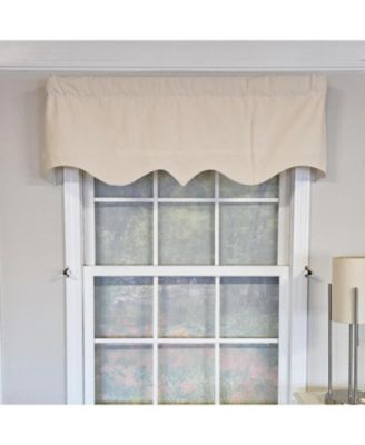 Soft Duck Regal 100% Cotton Rod Pocket Lined Window Valance 50" x 17" Off White
